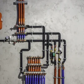 Modern Autonomous Heating System Boiler Room Copy Space | INSTELCO TECNICOS SL